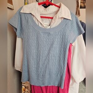 Girls' No Boundaries Blue Short Sleeve